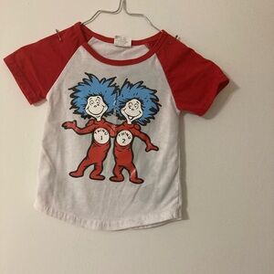 Kids Red and White Graphic T-Shirt